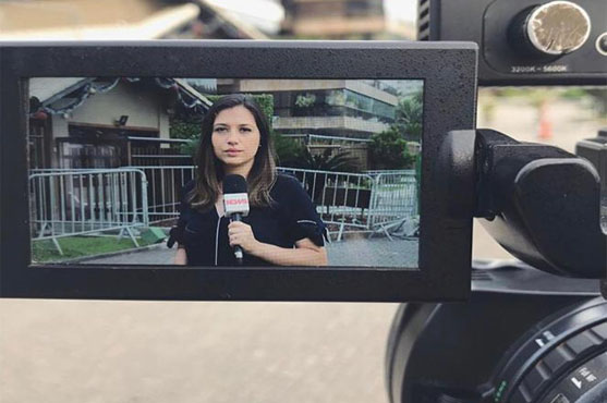 A reprter da GloboNews Gabriela Ferreira  o perfil em destaque